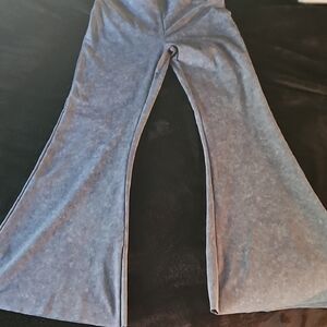 womans Gray blue  Flared Bottoms